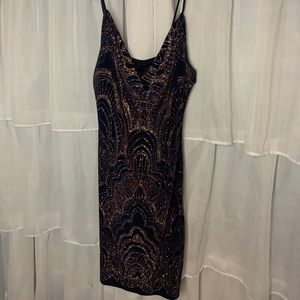 Form fitting mini dress